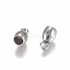 Tarnish Resistant 201 Stainless Steel Cord Ends STAS-G225-08P-01-2