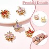 5Pcs 5 Styles Golden Plated Brass Box Clasps KK-CJ0002-22-3