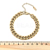304 Stainless Steel Cuban Link Chain Bracelets for Women Men BJEW-R008-01G-5