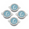Alloy Enamel Links Connectors ENAM-TAC0003-01S-06L-2