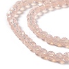 Faceted(32 Facets) Glass Beads Strands EGLA-J042-35A-02-3