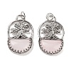 Natural Rose Quartz Bag Pendants G-Q163-06AS-05-1