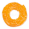 Electroplate Glass Beads Strands EGLA-A034-T1mm-A24-2
