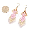 Angel Handmade Glass Seed Beads Dangle Earrings EJEW-MZ00538-5