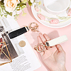 2 Bags 2 Colors PU Leather Keychains KEYC-CL0001-27A-3