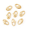 8Pcs Brass Lobster Claw Clasps KK-TA0002-65-2