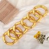 6Pcs CCB Plastic Curved Tube Beaded Stretch Bracelet Sets BJEW-SW001583-01-3