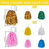 12Pcs 6 Styles Plastic Cheerleading Pom Poms Cheerleading Hand Flowers AJEW-CN0002-99-2