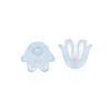 6-Petal Imitation Jelly Acrylic Bead Caps JACR-T002-02C-2