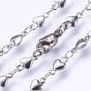 Non-Tarnish 304 Stainless Steel Chain Necklaces STAS-P164-10P-2