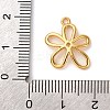 Brass Pave Cubic Zirconia Pendants KK-D371-05G-3