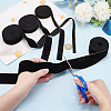 4 Rolls 4 Styles Single Face Velvet Gold Edged Ribbon for Bowknot Making OCOR-PH0002-93-3