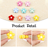CHGCRAFT 10Pcs 10 Colors Food Grade Eco-Friendly Silicone Beads SIL-CA0001-84-4
