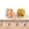 Baking Paint Handmade Gold Sand Lampwork Beads LAMP-P072-01B-05-3