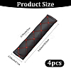 4Pcs PU Imitation Leather Universal Car Seat Belt Pads AJEW-CL0001-96B-2