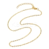 Brass Cable Chain Necklaces NJEW-JN04511-01-1