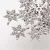 Christmas Snowflake Tibetan Style Alloy Pendants A0353Y-2