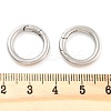 Non-Tarnish 316 Stainless Steel Spring Gate Rings STAS-M296-01P-G-01-3