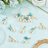 4Sets 2 Styles Natural Mixed Cowrie Shell Pendant Decorations HJEW-SC0002-19-6