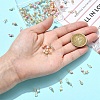 100Pcs 10 Colors Glass Pendants PALLOY-YW00100-5