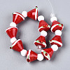 Christmas Theme Handmade Lampwork Beads Strands LAMP-N028-18B-2