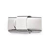 Non-Tarnish Smooth Surface 201 Stainless Steel Watch Band Clasps LS-X-STAS-R063-61-1
