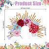 Alloy & Plastic & Polyester Hair Bands AJEW-WH0434-03-2