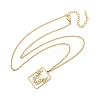 304 Stainless Steel Necklace NJEW-D330-01G-02-2
