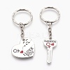Alloy Enamel Split Pendant Keychain KEYC-JKC00170-1
