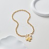 304 Stainless Steel & Natural Freshwater Pearl Pendant Necklaces for Women WG1B871-02-2