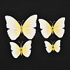 PVC Plastic Artificial 3D Butterfly Decorations DIY-I072-02F-2
