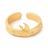 Ion Plating(IP) 201 Stainless Steel Open Cuff Ring RJEW-E063-42G-2