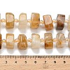Natural Yellow Hematoid Quartz Beads Strands G-L642-H13-7x14mm-5