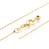 Brass Boston Link Chain Necklaces NJEW-B119-01G-2