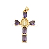 Rack Plating Brass Pendants KK-D087-16G-01-1