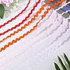 4 Strands 4 Colors Polyester Wave Bending Fringe Trim OCOR-GF0002-43C-3