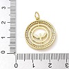 Rack Plating Brass Cubic Zirconia Pendants KK-K392-07G-3