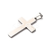 304 Stainless Steel Religion Jesus Cross Pendants STAS-F323-09P-2