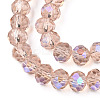 Electroplate Glass Beads Strands EGLA-A034-T4mm-L22-3