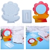 DIY Flower Shape Desk Mirror Frame Silicone Molds LS-DIY-E043-01-1