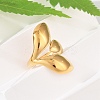Teardrop 304 Stainless Steel Open Cuff Rings RJEW-R018-01G-03-2
