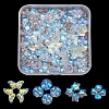 4 Style Electroplate Glass Beads GLAA-YW0001-28-1