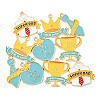 10Pcs 5 Styles Father's Day Alloy Enamel Pendants ENAM-FP0002-18-1