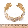 304 Stainless Steel Cuff Bangles for Women BJEW-F525-04D-G-3