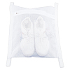 Polyester Mesh Shoe Cleaning Laundry Zipper Bags ABAG-WH0044-66A-1
