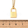 304 Stainless Steel Rolo Chain Pendant Necklaces NJEW-S444-01G-18-3