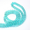 Baking Paint Transparent Glass Round Bead Strands LS-DGLA-Q022-6mm-27-3