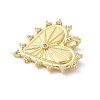Brass Micro Pave Cubic Zirconia Pendants KK-P294-15G-2