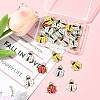 24Pcs Alloy Enamel Pendants ENAM-FS0003-74-8