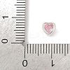 925 Sterling Silver Cubic Zirconia Heart Beads STER-F060-03S-03-3